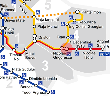 Nicolae Grigorescu station map