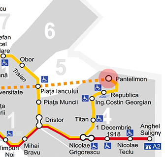 Pantelimon station map