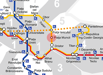 Piata Muncii station map