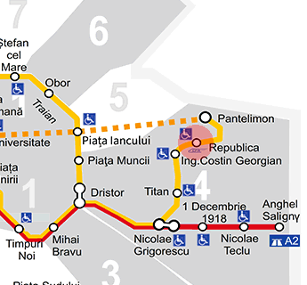 Republica station map