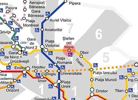 Stefan cel Mare station map