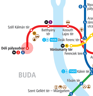 Deli palyaudvar station map