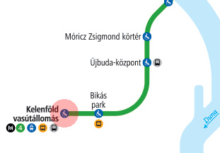 Kelenfold vasutallomas station map