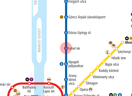 Lehel ter station map