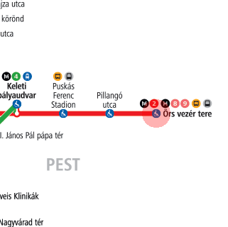 Ors vezer tere station map