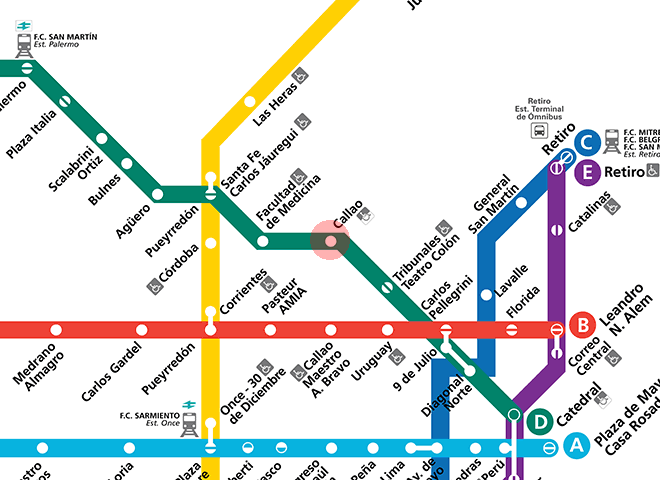 Callao station map
