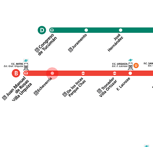 Echeverria station map
