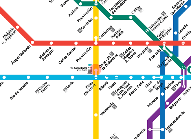 Once station map