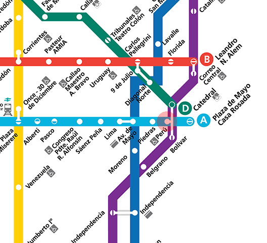 Peru station map