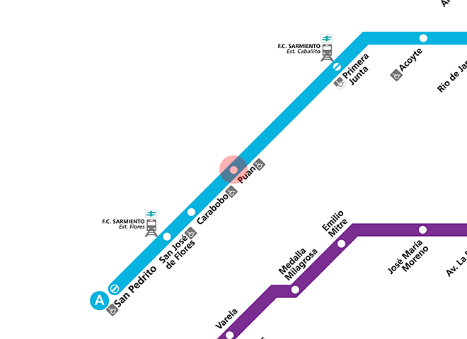 Puan station map