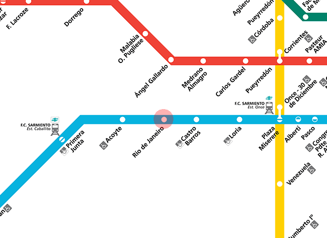 Rio de Janeiro station map