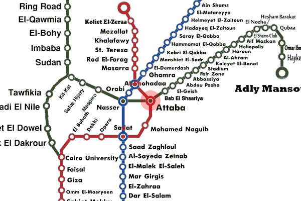 Ataba station map