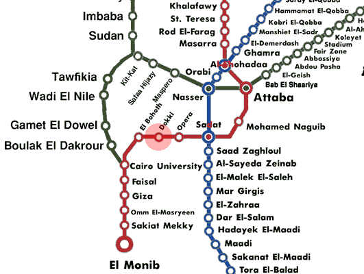 Dokki station map