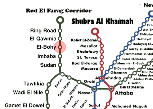 El-Bohy station map