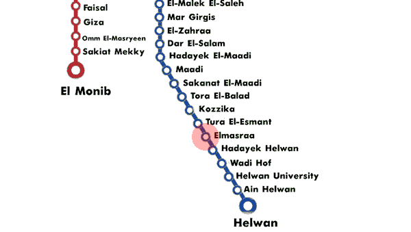 El-Maasara station map
