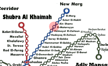 El-Matareyya station map