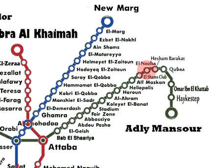El-Nozha station map