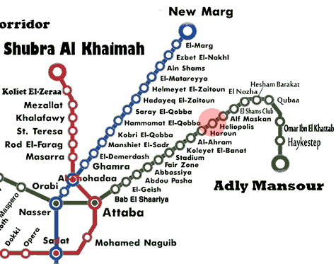 Heliopolis Square station map
