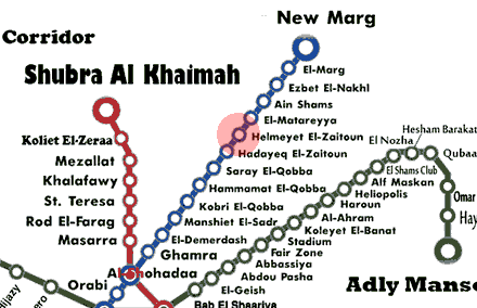 Helmeyet El-Zaitoun station map
