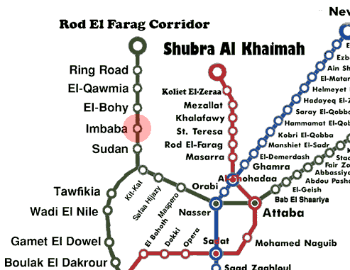 Imbaba station map