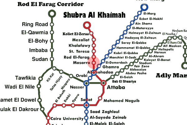 Masarra station map