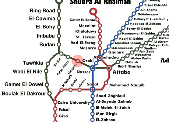 Maspero station map