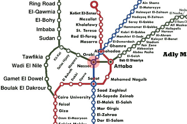 Nasser station map