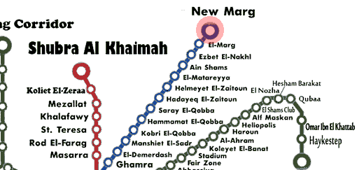 New El-Marg station map