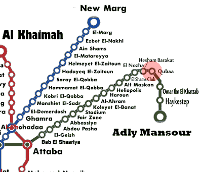 Qobaa station map