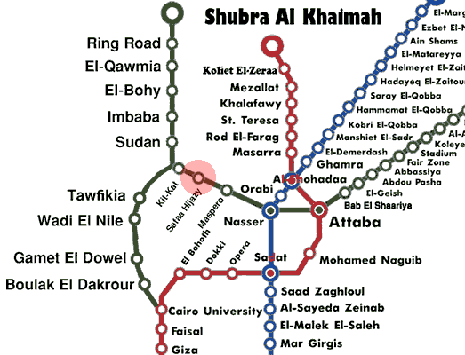 Safaa Hegazy station map