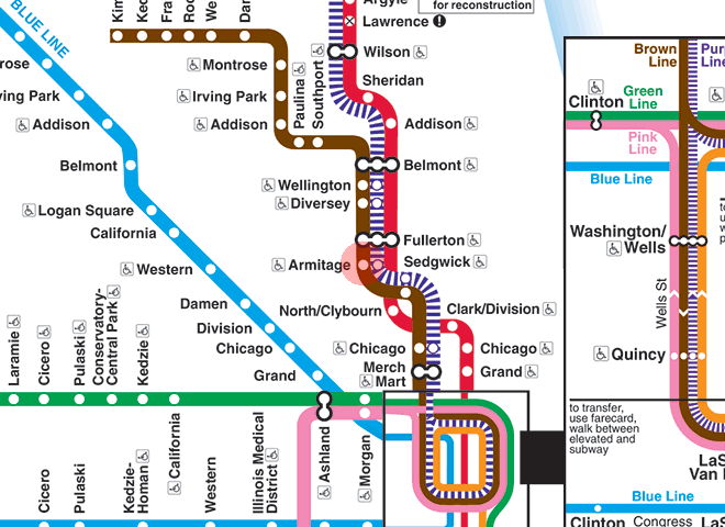 Armitage station map