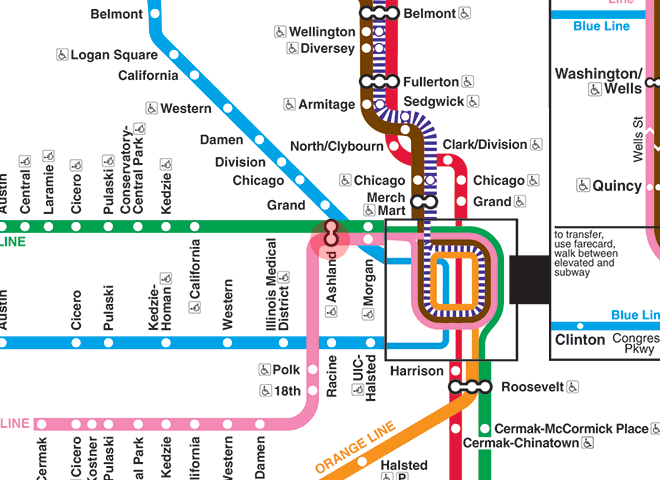 Ashland station map