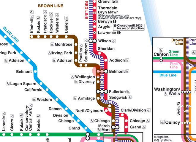 Belmont station map