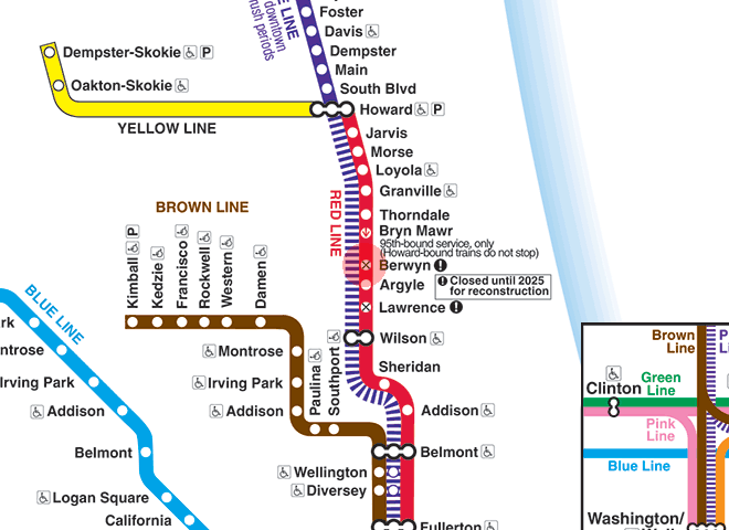 Berwyn station map