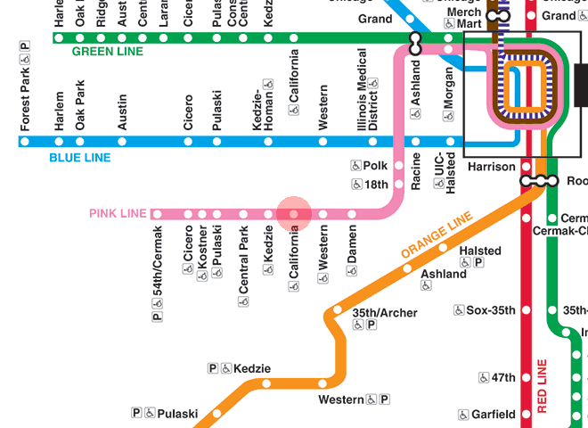 California station map