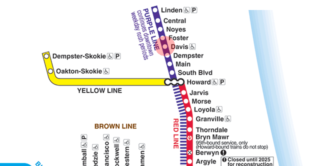 Davis station map