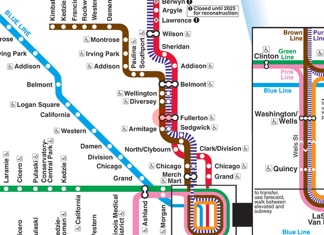 Fullerton station map