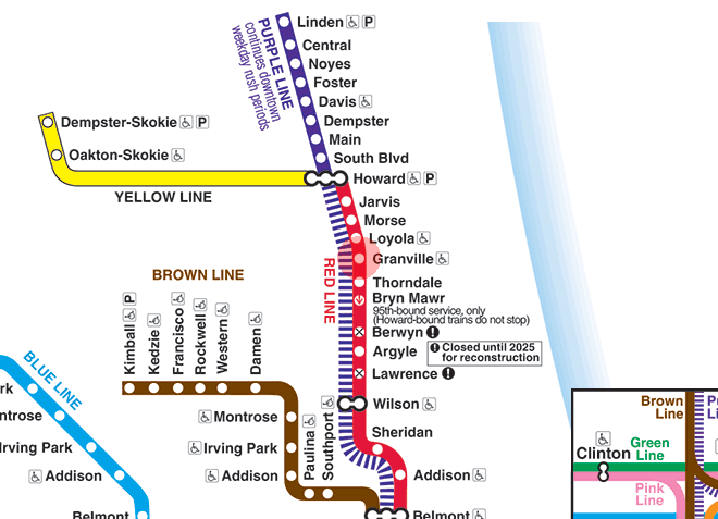 Granville station map