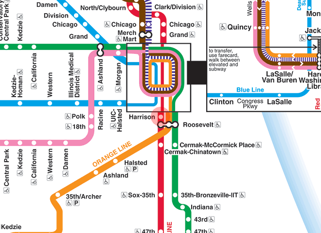 Harrison station map