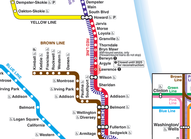 Lawrence station map