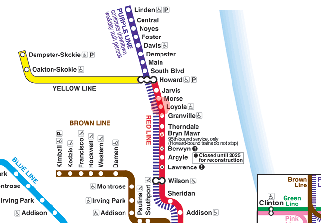 Loyola station map