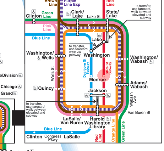 Monroe station map