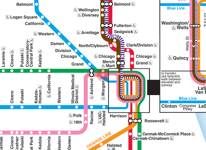 Morgan station map