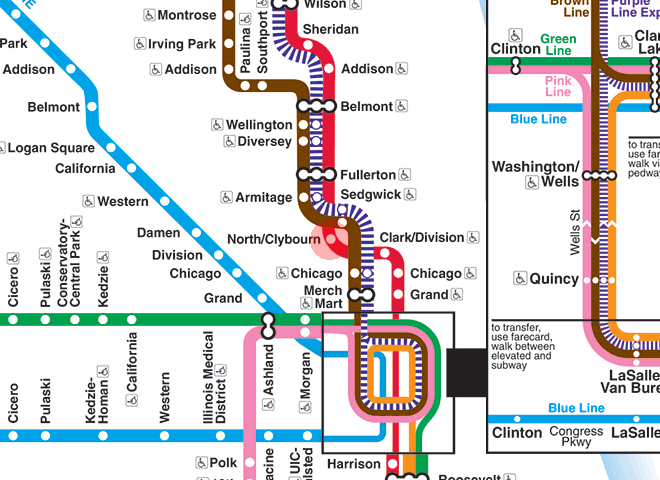 North/Clybourn station map
