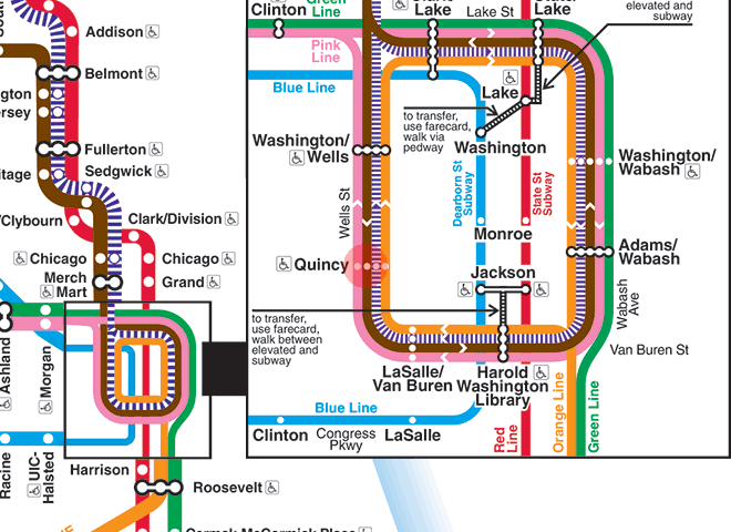 Quincy station map