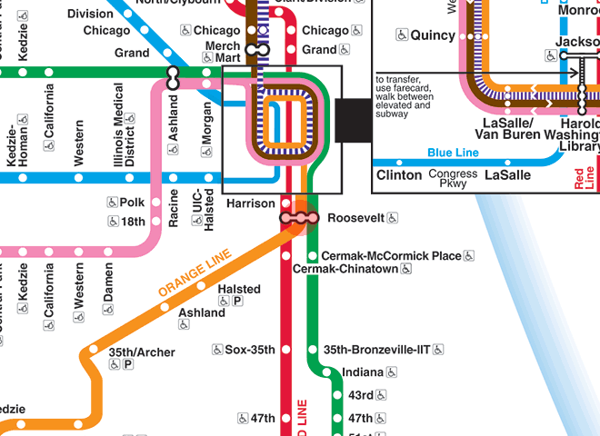 Roosevelt station map