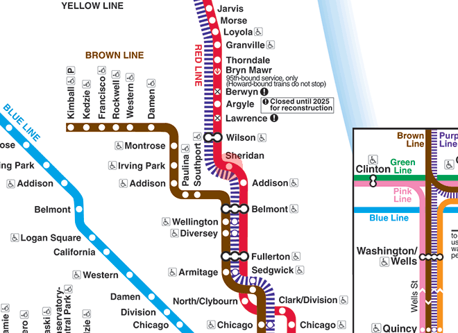 Sheridan station map