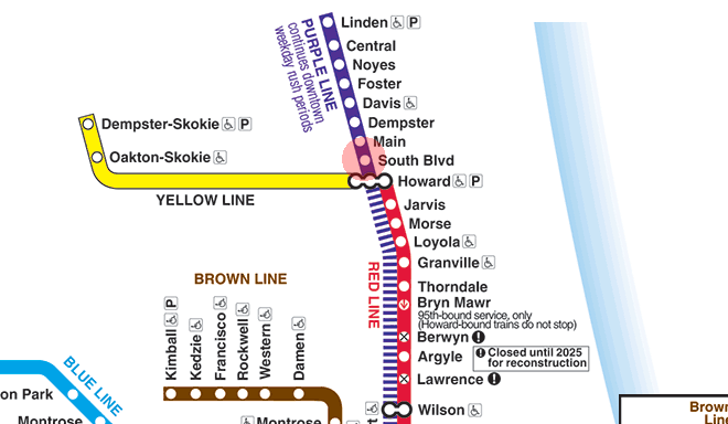 South Boulevard station map