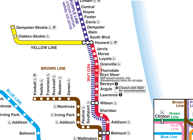 Thorndale station map