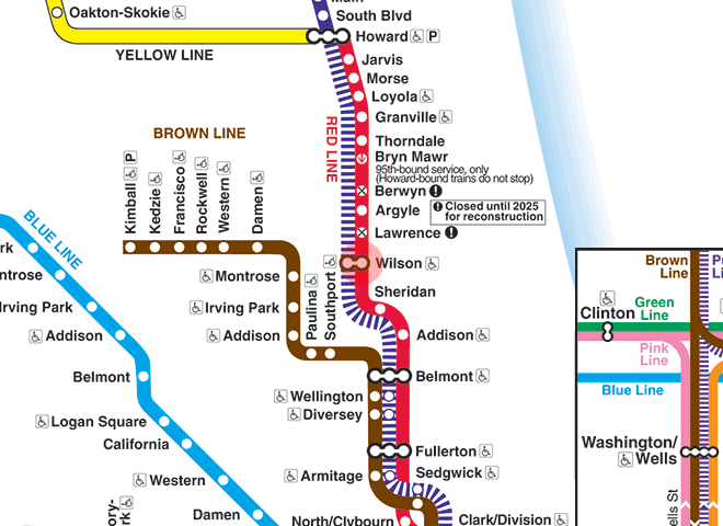 Wilson station map
